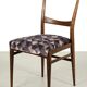 Chaises en tissu violet, ensemble de 2