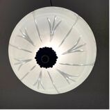 Regency glas pendant with ornate brass crown