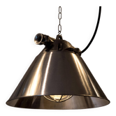 Polnische Industrielampe „Hans“, poliert