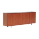 Vintage mid century modern sideboard cabinet made of teak with 4 doors, 1960s