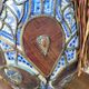Filigree vase, ceramic, leather, enamel and metal, 19th century - Safi, Morocco