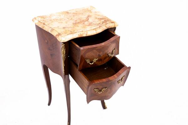 Pair of bedside tables, early 20th century, France.