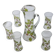 Art Nouveau service, enamelled glass, early 20th century