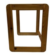 Vintage set of three pine side tables nesting tables nest of tables 1970s