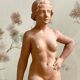 Antique Art Deco sculpture signed Delauner – Terracotta – 26 cm