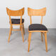 Set of 4 Dining Chairs, 1960s, Czechoslovakia, Midcentury, Reupholstered