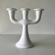 Chandelier with 3 branches in white ceramic Guldkroken Sweden – Vintage