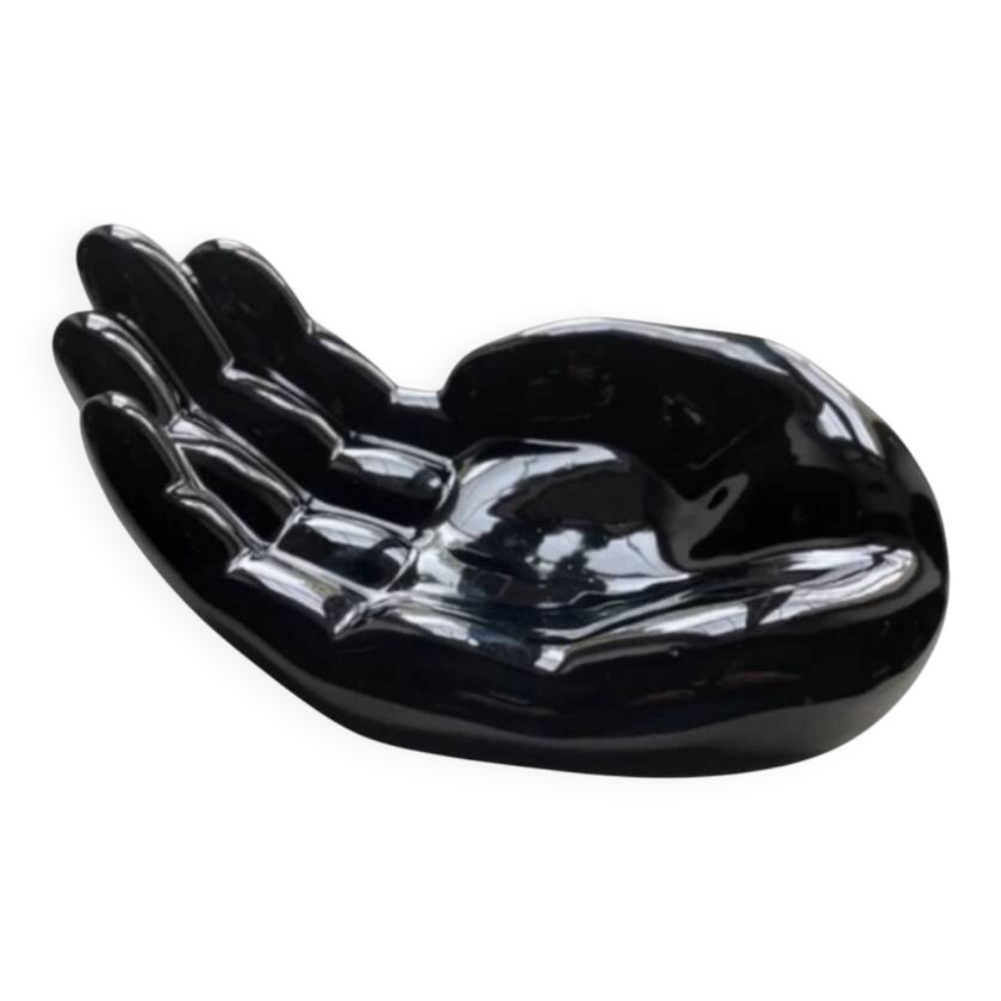 Black ceramic pocket tray