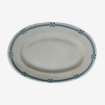 Creil and Monterau Oval Plate - Nancy Service