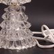 Elegant Table Lamp in Rostrato Murano Glass Vase attributed to Barovier & Toso, 1940s