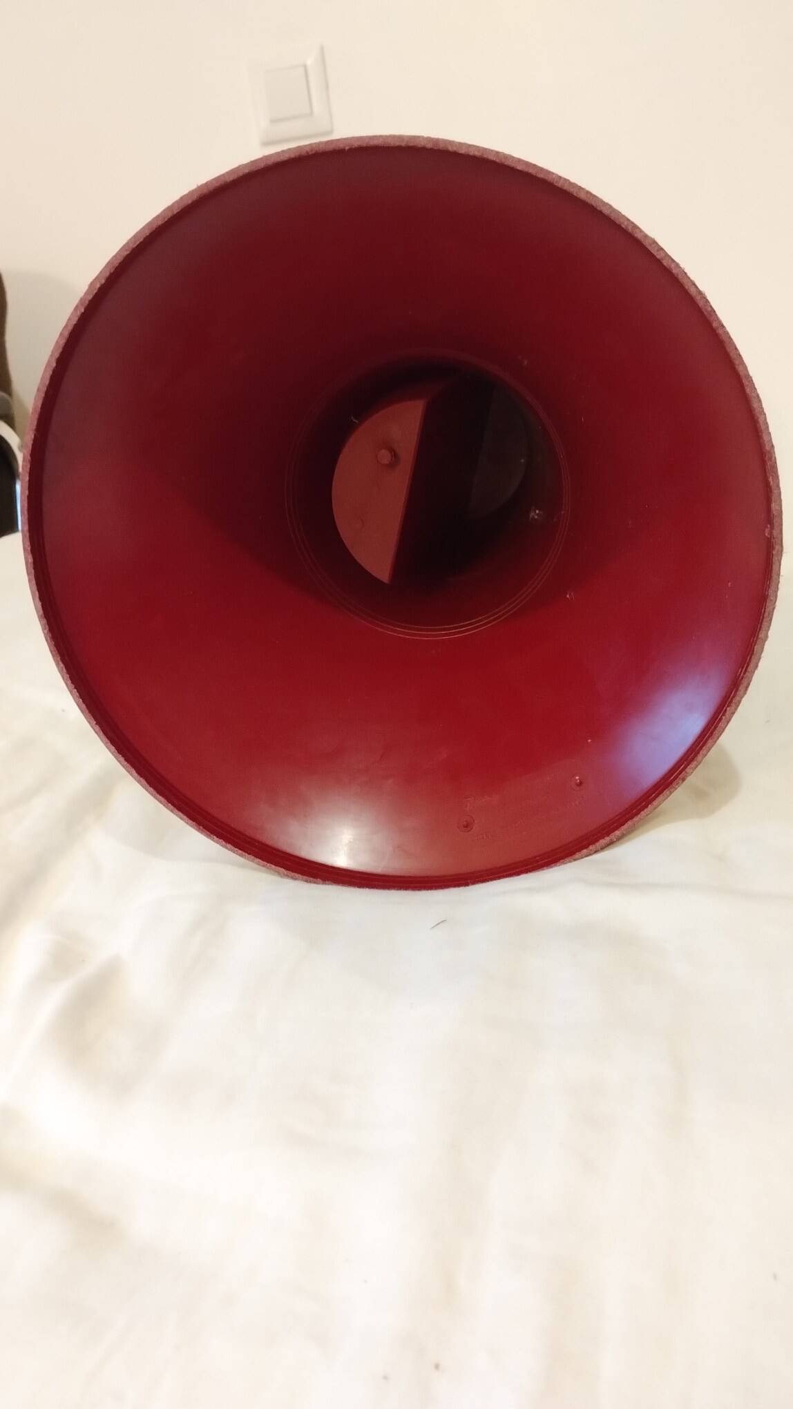 Burgundy red tam tam stool stamp