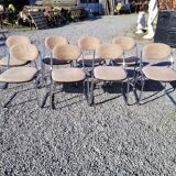 Set of 8 vintage office chairs
