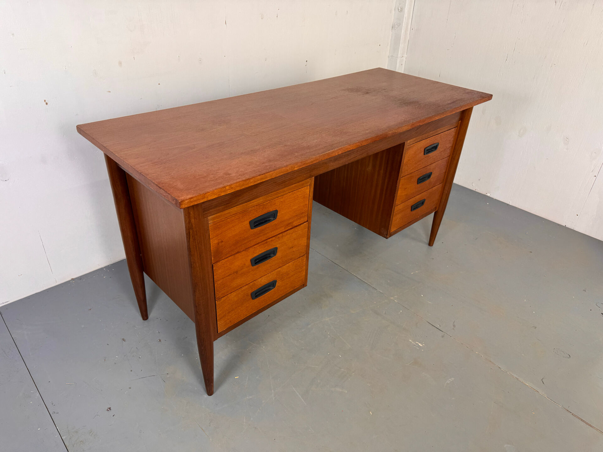 Vintage Mid-Century Danish Teak Desk, 1960s