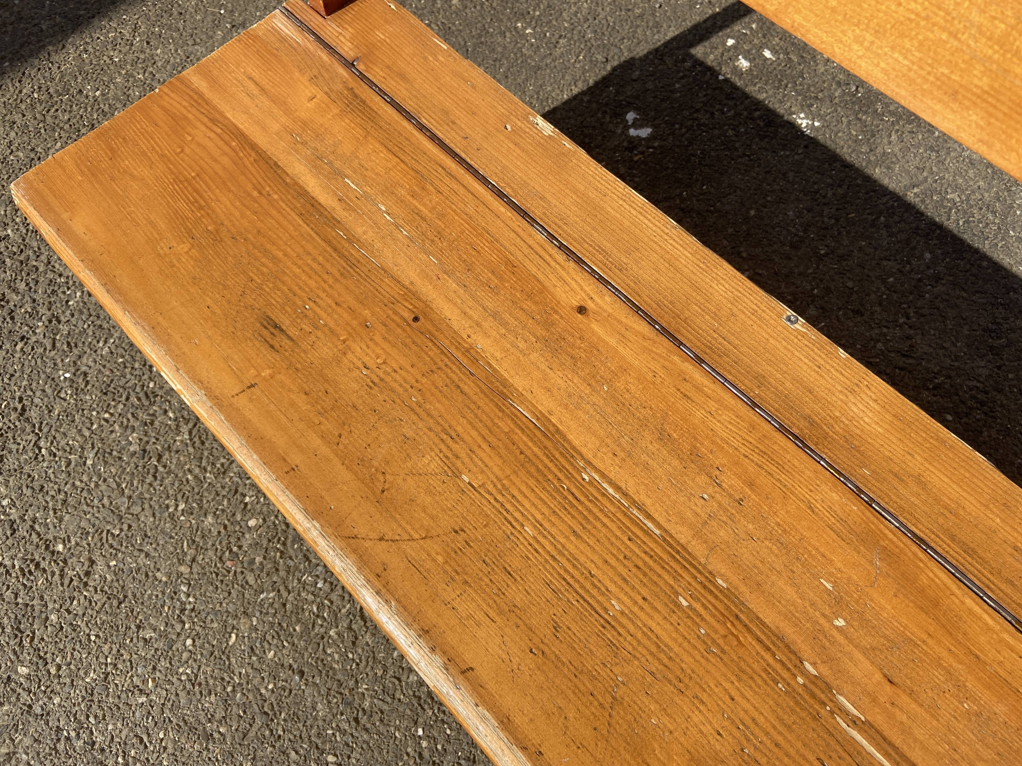 Vintage children's school chest bench 1980s