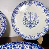 4 Assorted plates from Longwy and Moustiers