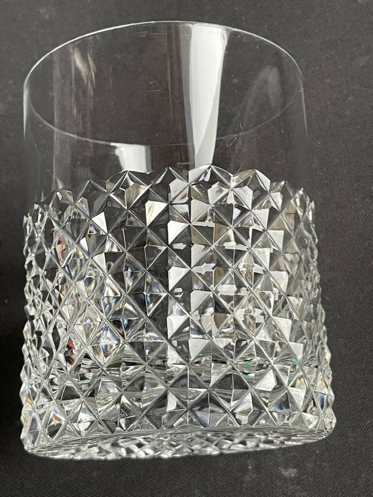 6 Cut crystal whiskey glasses