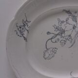 Plat ovale ancien J.Vieillard Bordeaux