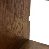 Art Deco Oak compact bookcase minimalist design