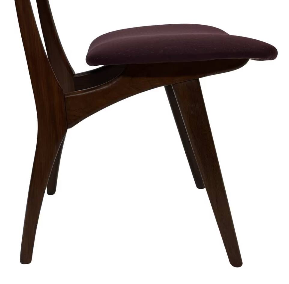 Vintage dining room chairs teak Topform design 60s Louis van Teeffelen