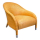 Antonio Citterio braided leather armchair, 1980s