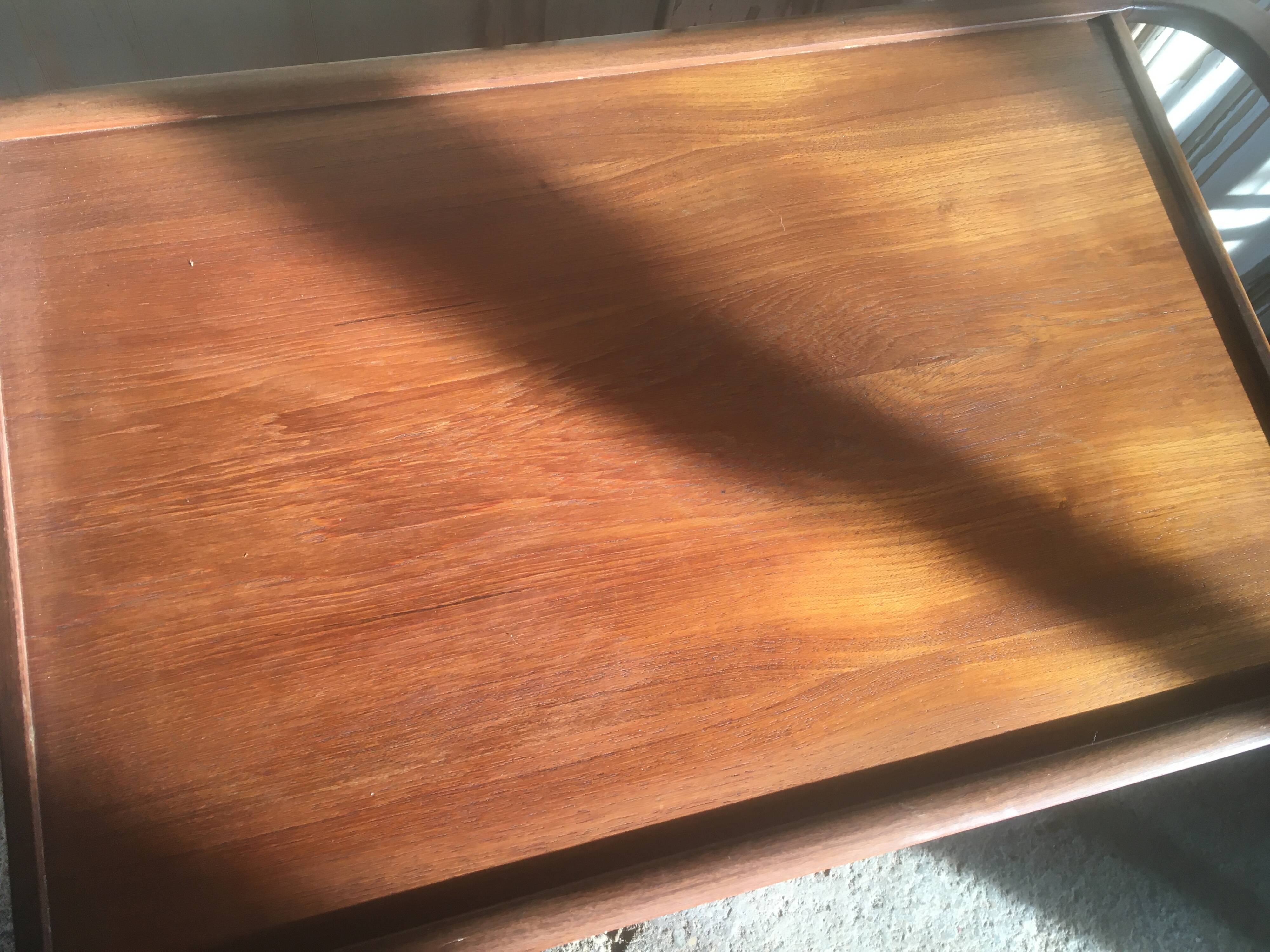 Scandinavian teak serving trolley from the 50s/60s