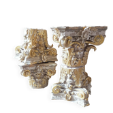4 plaster capitals