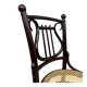 Curved wooden chair attributed to Thonet.