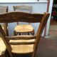 Lot de chaises en paille