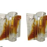Murano glass wall lamp by Mazzega
