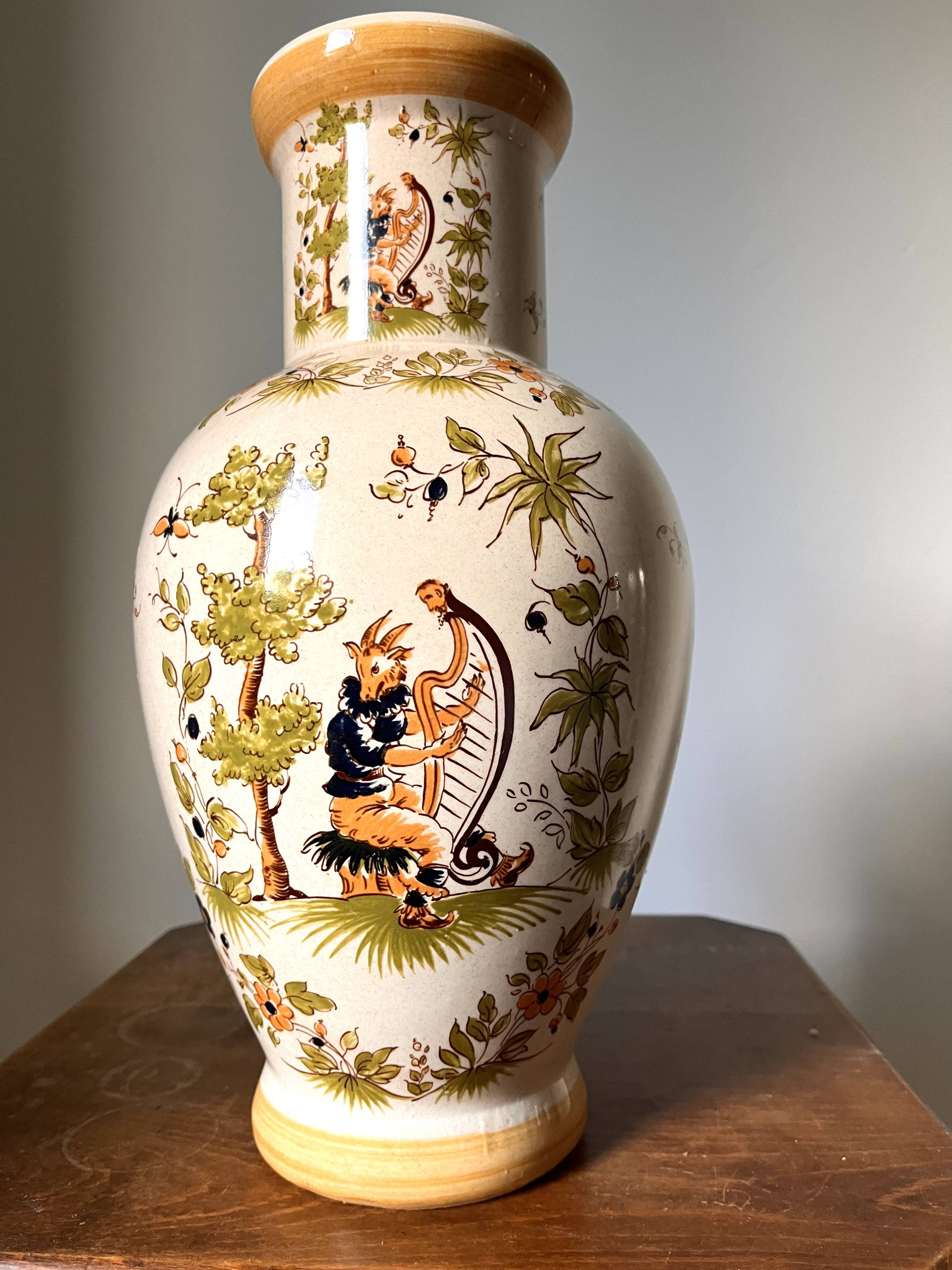 Moustiers Ceramic Vase