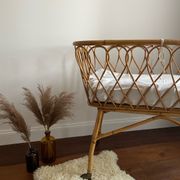 Berceau rotin vintage
