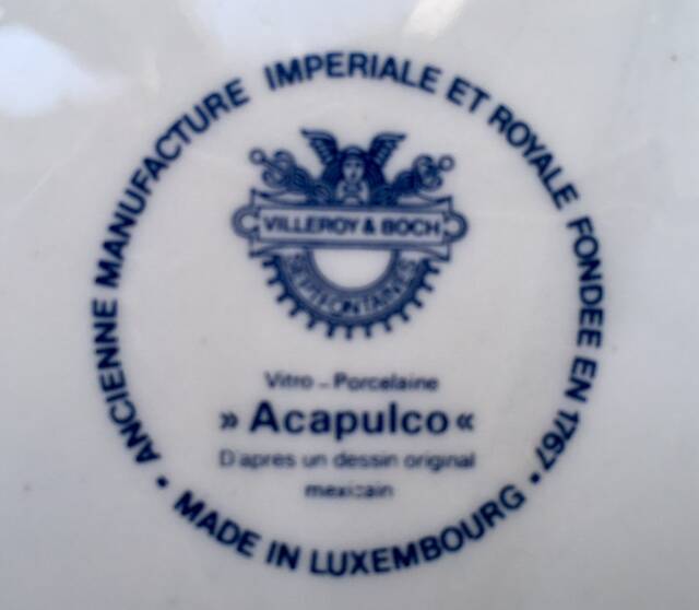 Villeroy and Boch crudités fondue plates