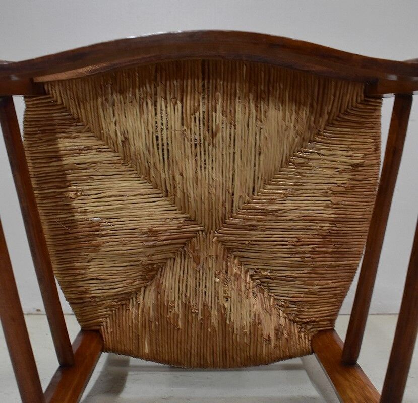 Cherry langer chair, directoire period - 1st part of the nineteenth century