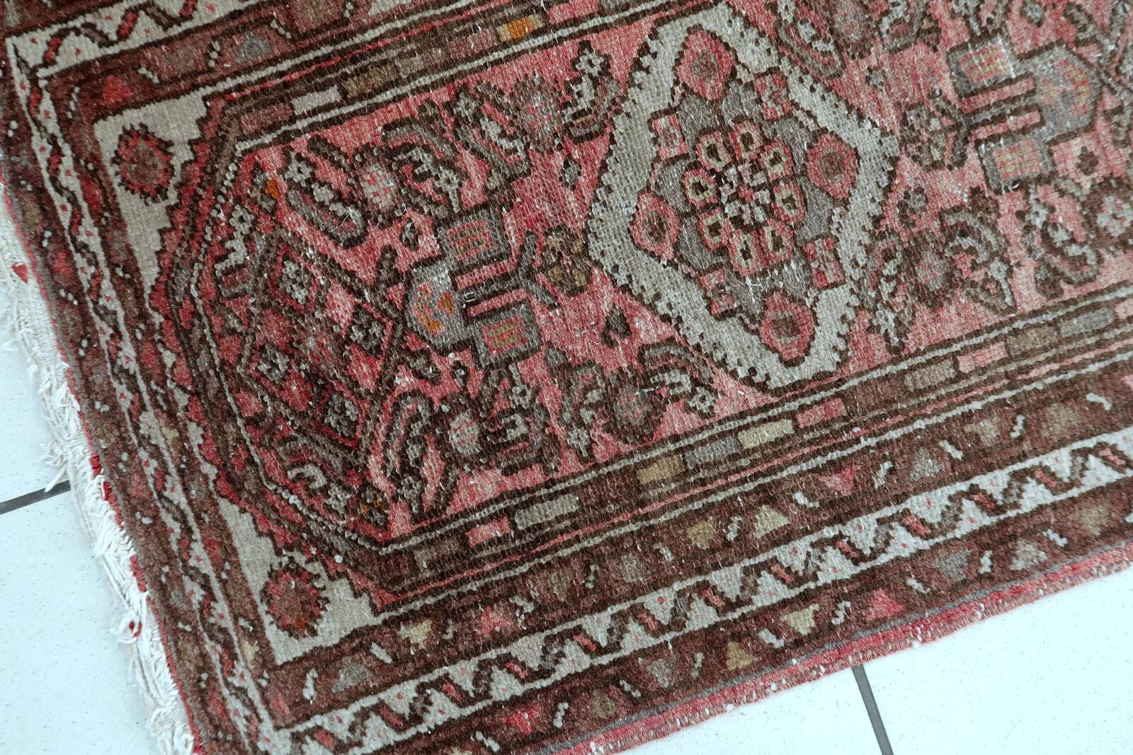 Vintage 1940s Persian Hamadan rug (62cm x 96cm) - 1C1249