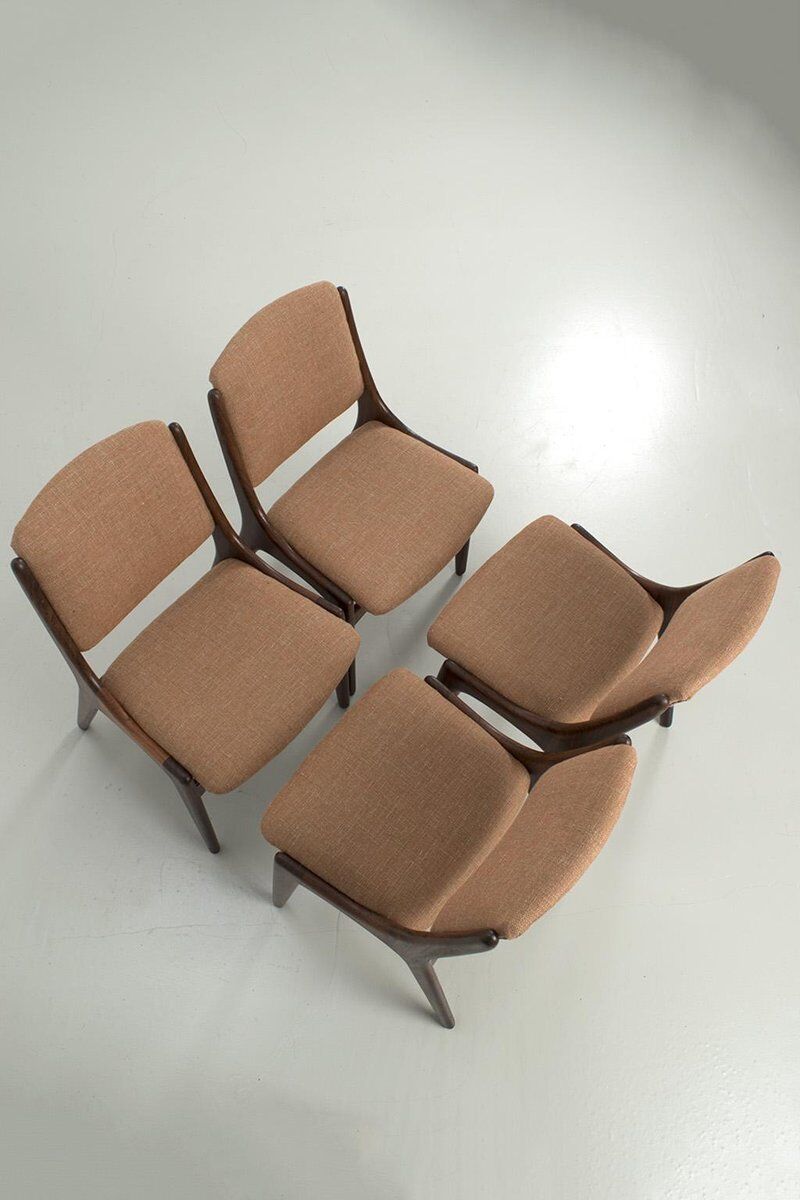 Chaises vintage par Mahjongg Holland, ensemble de 4