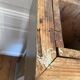Colonne en bois peint