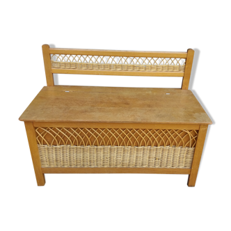 Banc, coffre années 50.