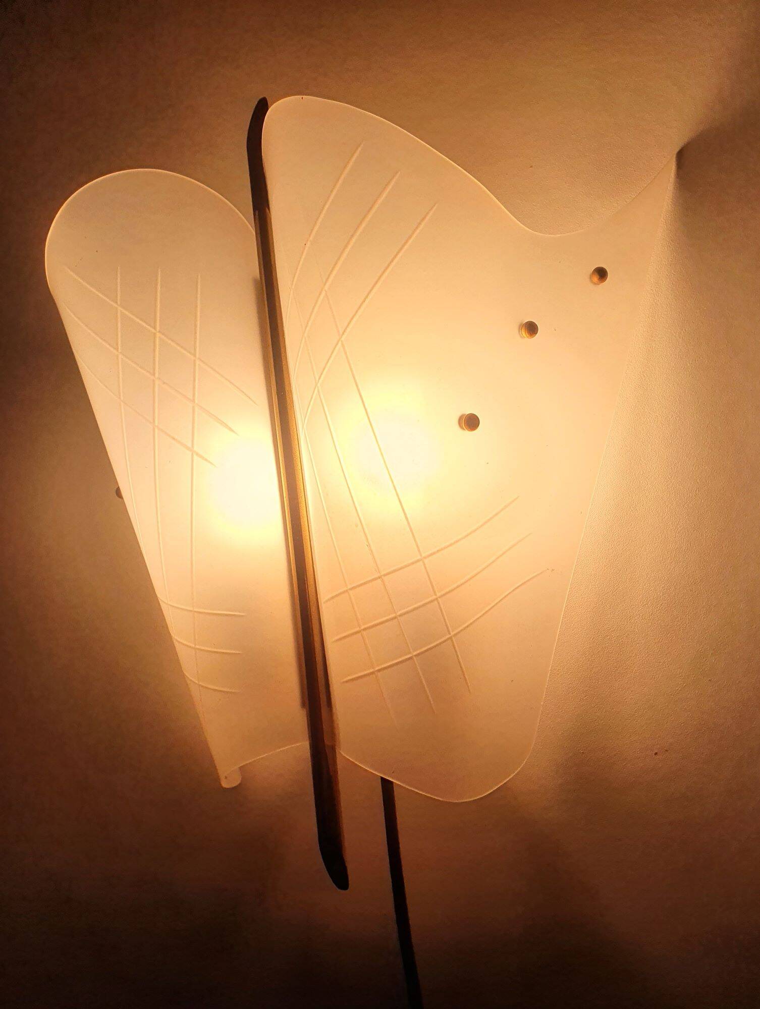 Pair of 50s Rockabilly Butterfly Wall Lights