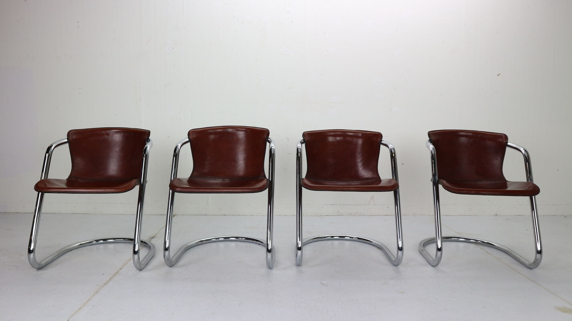 Set of 4 chairs for Cidue, 1970s, Italy