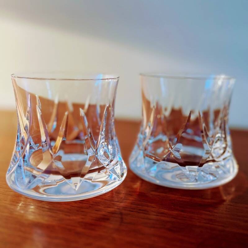 Duo of whiskey glasses