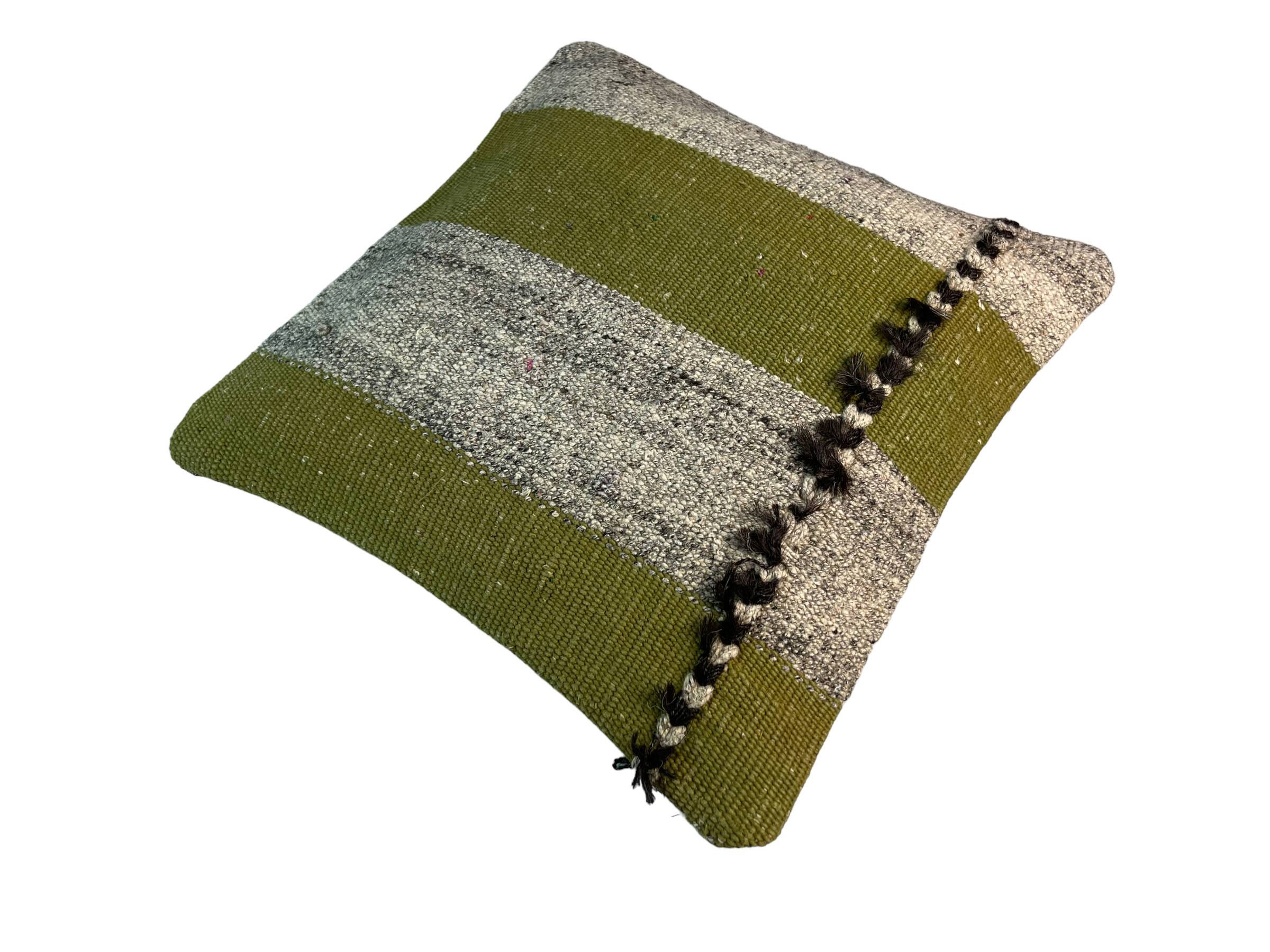 Vintage turkish kilim cushion cover , 40 x 40 cm