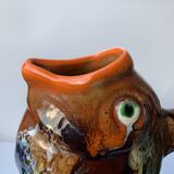 Pichet poisson Vallauris 1970