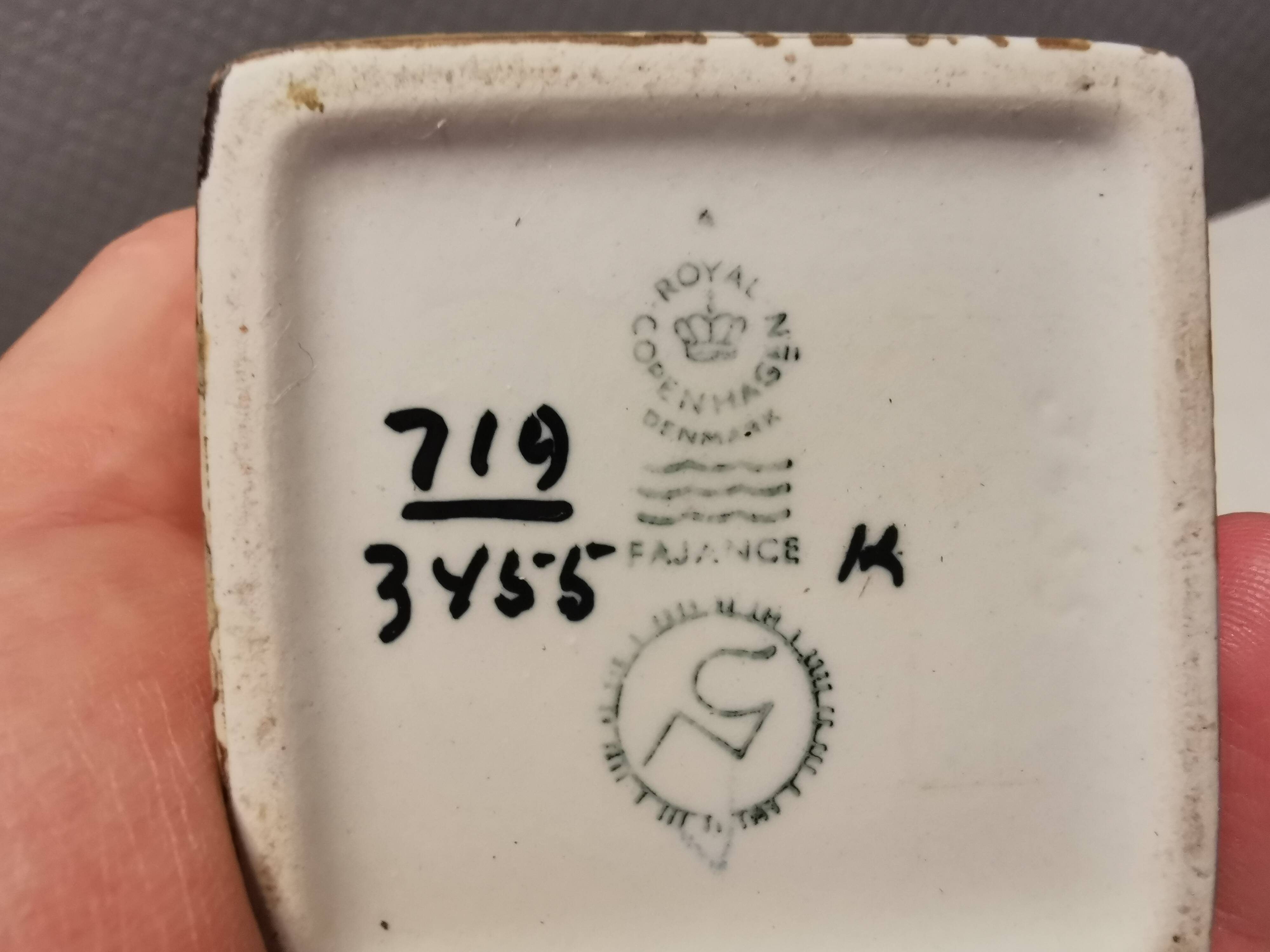 Nils Thorsson Baca vase for Royal Copenhagen Denmark, abstract design, 1960s