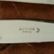 Set of 12 silver metal knives brand Alfénide with their case