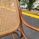 Rocking chair rattan and bentwood Vintage tuna