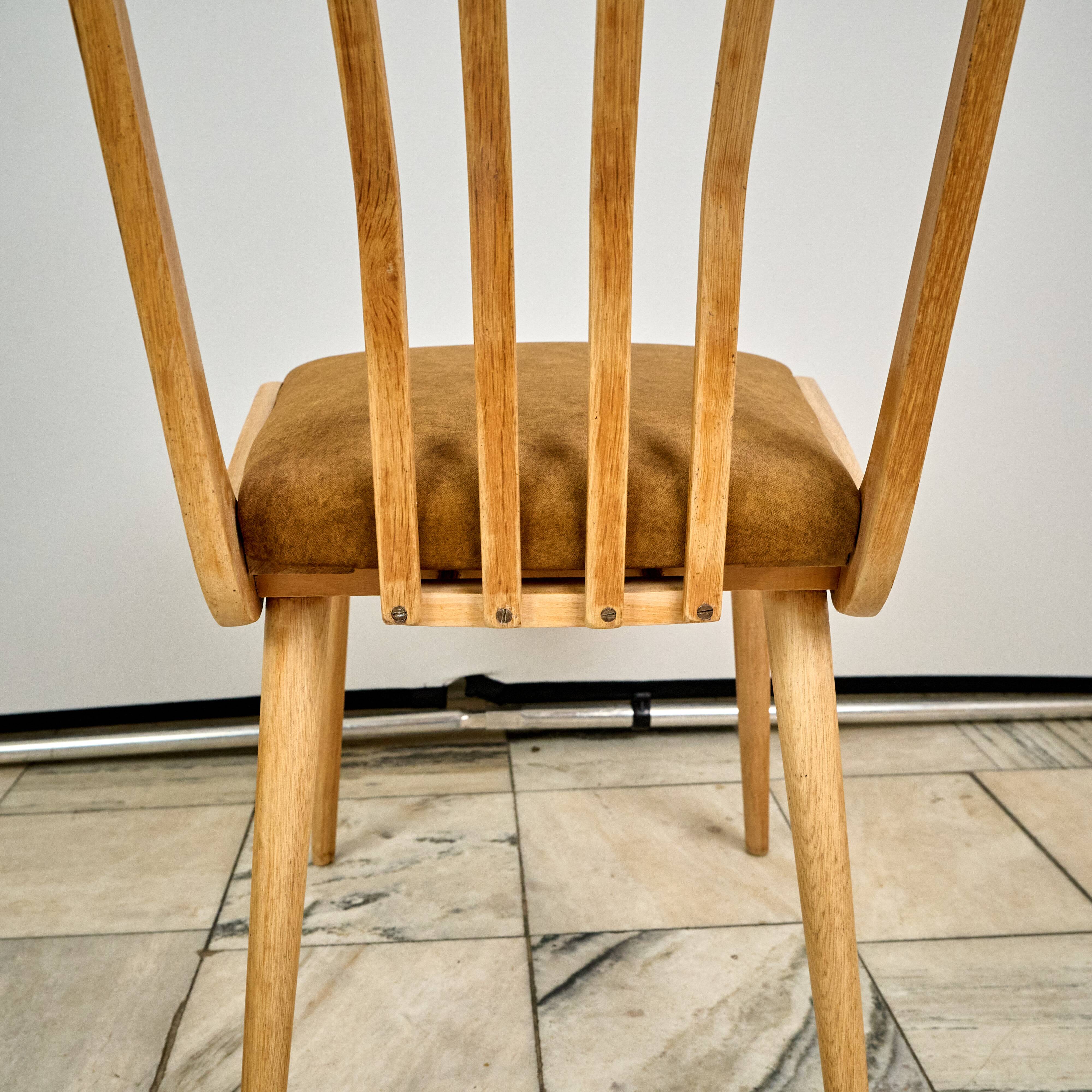 Set of 2 Dining Chairs, 1960s, Czechoslovakia