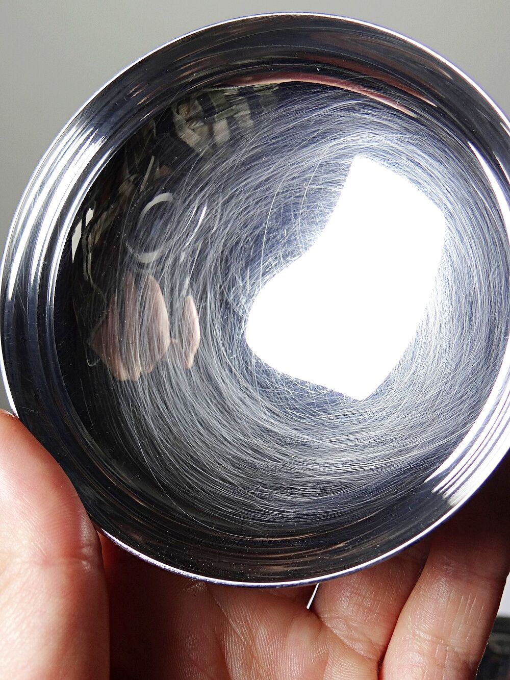 8 vintage dessert bowls on a pedestal in stainless steel in the style of Guy Degrenne.