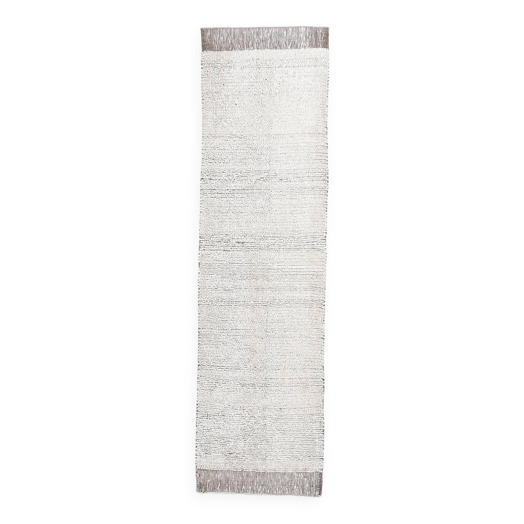 2x8 Earthly & White Turkish Runner Rug, 29x250Cm