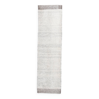2x8 Earthly & White Turkish Runner Rug, 29x250Cm