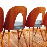 Set of five chairs, design. A. Suman, Tatra Nabytok, Czechoslovakia, 60s